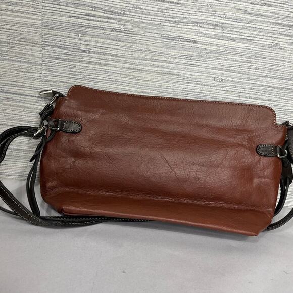 Borgo Degli Etruschi Brown Leather Shoulder Bag - Picture 2 of 11